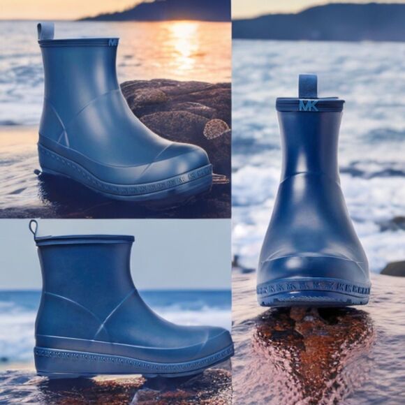 Michael Kors Mac Rain Bootie in River Blue - Picture 16 of 16